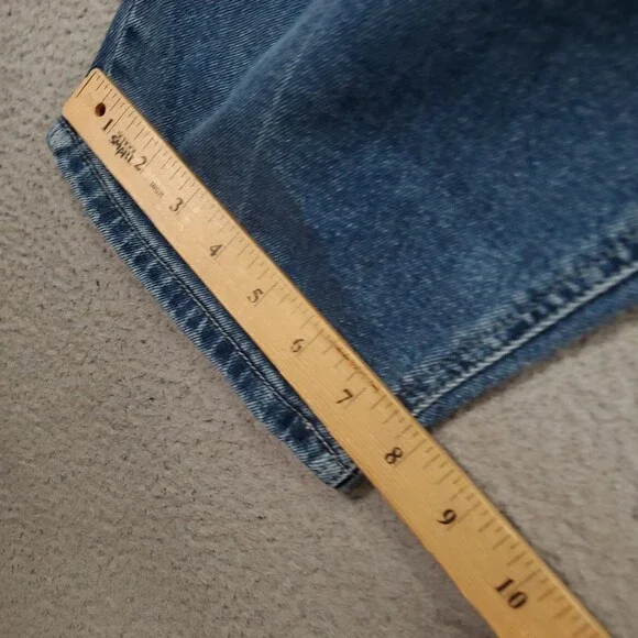 New Eloquii The Barrel Jean Womens 20 Blue Wash High Rise Stretch Comfort Denim - Picture 7 of 13